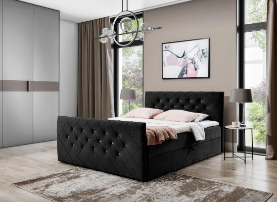 Chesterfield boxspringbed slaapkamer design dubbel hotelbed bedlade nieuw